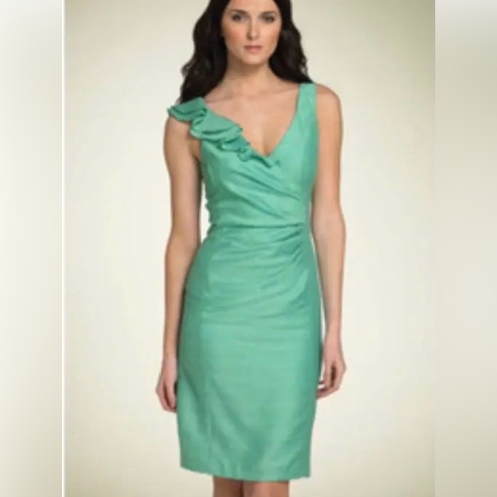 NWT Nanette Lepore Larkspure Sheath Dress  in Seafoam green size 8. Sleeveless